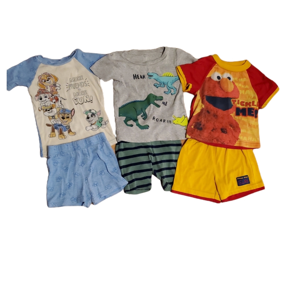 Toddler 2T Pajama Bundle - Shorts - Set of 3 - Used